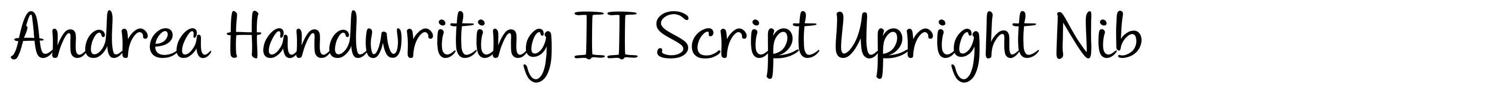 Andrea Handwriting II Script Upright Nib